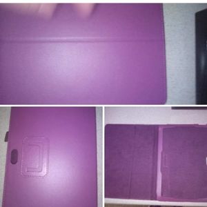 10.1 inch abroid tablet, and purple case